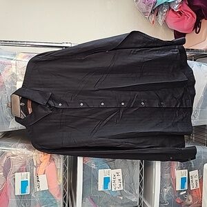 Perry Ellis Long Sleeve Shirt p 100% Cotton